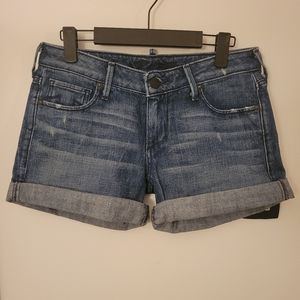 True Religion Cassie Rolled Jean Shorts, Size 27